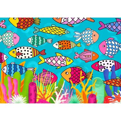 ENJOY Puzzle Fisch mit Muster 1000 Teile