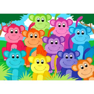 ENJOY Rainbow Monkey Puzzle 1000 Teile