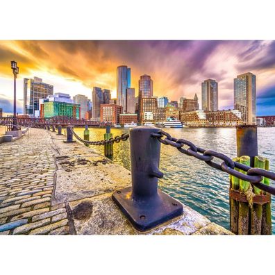 ENJOY Puzzle Boston Harbor in der Abenddämmerung, USA 1000 Teile