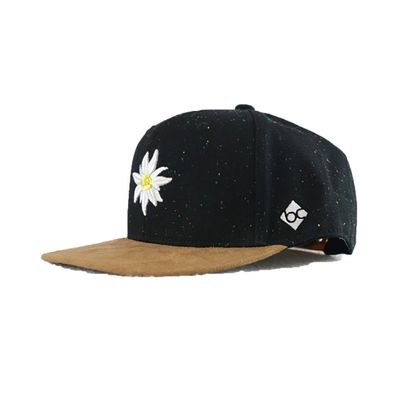 Bavarian CAPS Snapback Cap Edelweiß Konfetti schwarz