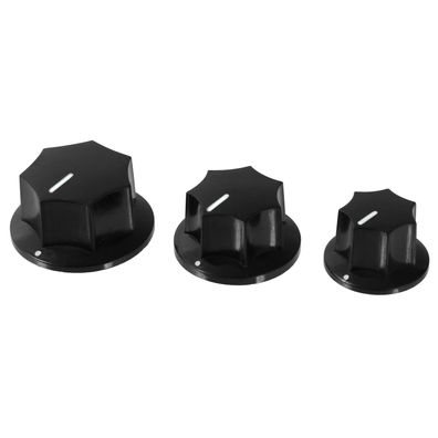 Drehknopf Potiknopf 6mm Achse Reglerknopf Schwarz Potentiometer Knopf