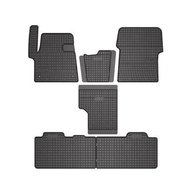 OMAC Gummi Fußmatten für Peugeot Traveller 2016-2025 Automatten Gummi Schwarz 6x