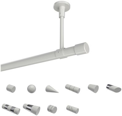 Gardinenstangen Weiß 20 mm Ø Interdeco Sonette (OR)