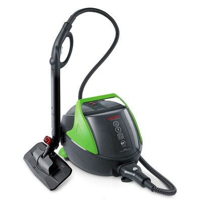 Polti Vaporetto Pro 95 Turbo Flexi, Zylinder-Dampfreiniger, Schwarz, Grün, Tasten, Dr