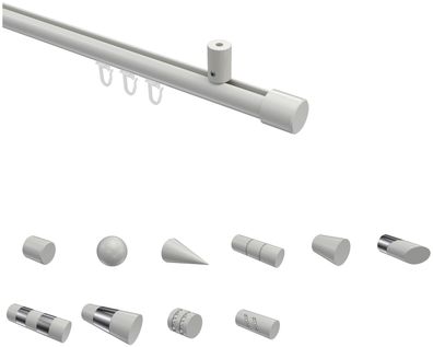 Innenlauf Gardinenstangen Weiß 20 mm Ø Interdeco Sonius