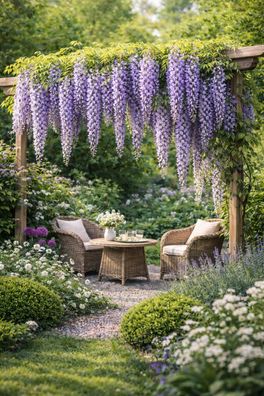 Wisteria Naga Noda Blauregen 180-200 cm Kletterpflanze winterhart Duft
