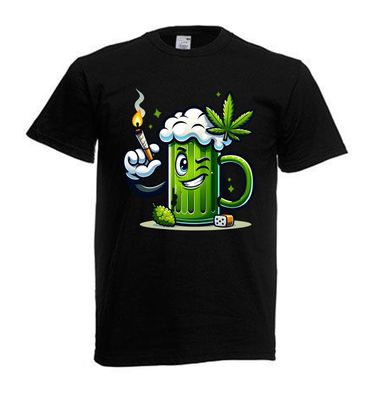 Tshirt Unisex Cooler Druck Weed Psychedelic (Größe & Farbe auswählen) TSFBW277