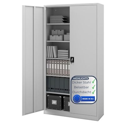 Aktenschrank abschließbar KADO Flégeltéren 220x115x40cm Grau