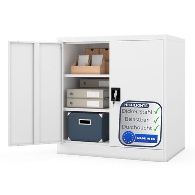 Aktenschrank abschließbar KADO Flégeltéren 93x90x60cm Weiß
