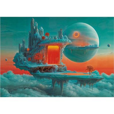 EDUCA Puzzle Planet aus Feuer und Eis 1000 dlc