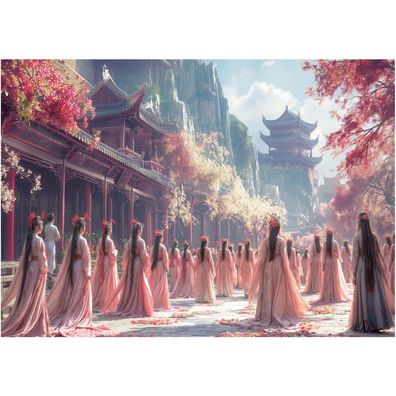 EDUCA Puzzle Geisha 1000 Puppen