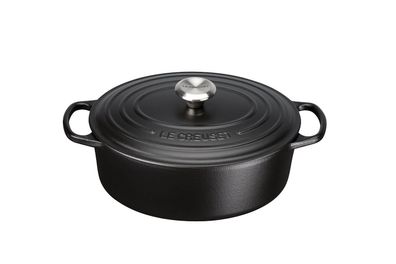 Le Creuset Signature Bräter oval 29 cm schwarz