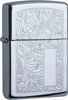 ZIPPO Benzinfeuerzeug "Venezia", graviertes Motiv, silber
