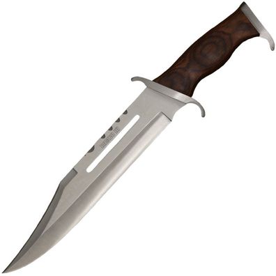 Anglo Arms Grosses Messer Rambo III Deluxe, Holzgriff, Lederscheide