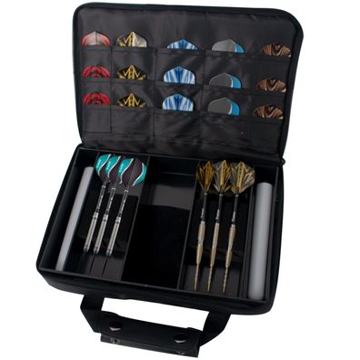 Darttasche XXL, ull´s, MSP Nylontasche XXL, 2 Dartset, 27x9x7cm, Schwarz