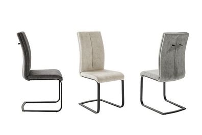 Esszimmerstühle HUDSON Schinger mit Griff Velour creme