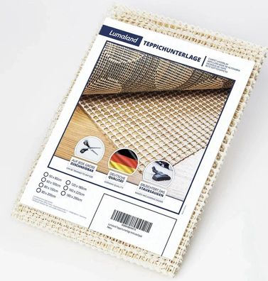 Teppichunterlage Antirutschmatte 120 x 180 cm - Zuschneidbar & Atmungsaktiv