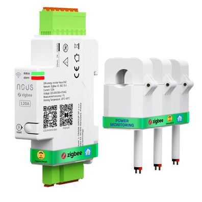 NOUS ZigBee Smart DIN Stromzähler 120A Energieverbrauchsmonitor