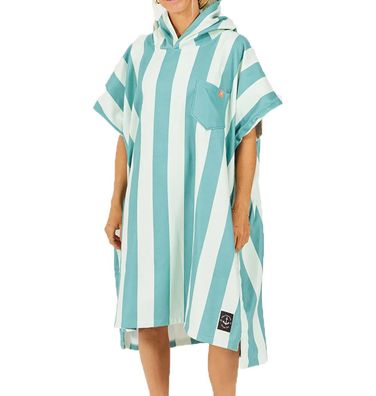 AFTER Poncho Swim Club Stripes green