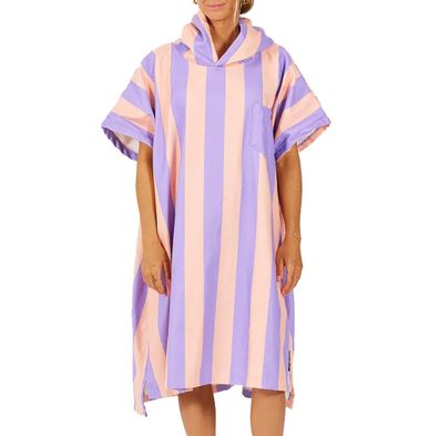 AFTER Poncho Stripes pink