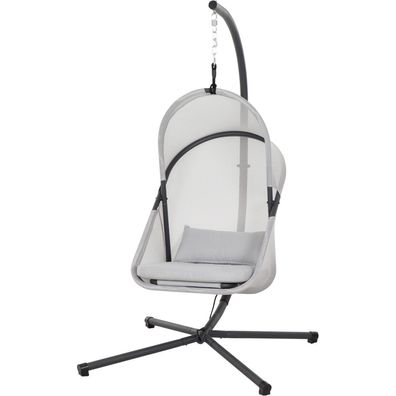 YOBAYA Hängesessel Easy Grey Stahl, extilbezug, Easy Grey