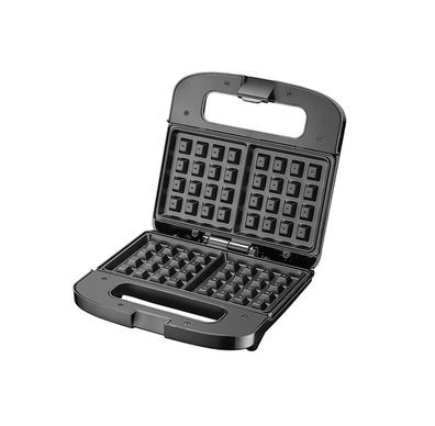 Waffeleisen 750 W mit Antihaftbeschichtung - 2 Platten für Belgische Waffeln