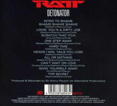 Ratt: Ratt: Detonator - - (CD / D)