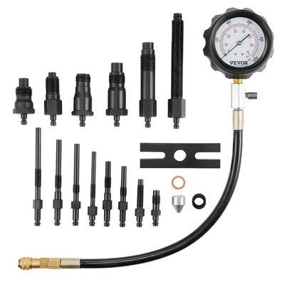 VEVOR Diesel Kompressionspréfer 0 bis 1000 PSI 80 mm Manometer mit Adaptern
