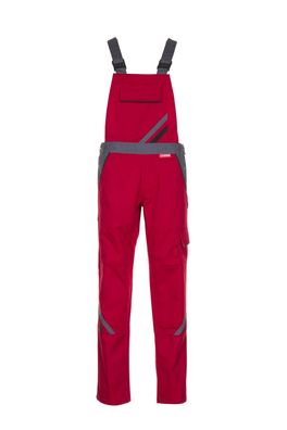 Planam Highline Damen-Latzhose Rot Schiefer Schwarz Größe 42
