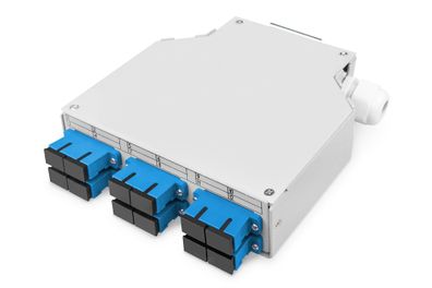 Digitus LWL Spleißbox 6x SC Duplex OS2 Singlemode DIN-Schiene