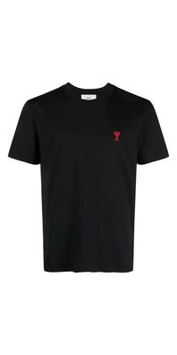 Ami de Coeur T-shirt Schwarz Herren mit Stickerei