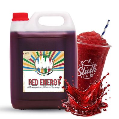 Hopser Funfood Rainbow Slush Sirup Red Energy 5L 1:5 AZO frei ohne Glyzerin