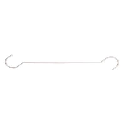 Clayre & Eef Haken 70x6x1 cm Weiß Metall (Gr. 70x6x1 cm)