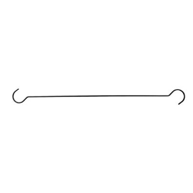 Clayre & Eef Haken 120x6x1 cm Schwarz Metall (Gr. 120x6x1 cm)
