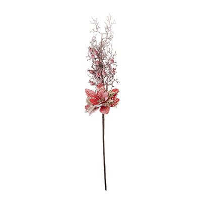 Clayre & Eef Weihnachtsdekoration 11x6x60 cm Rot Kunststoff (Gr. 11x6x60 cm)