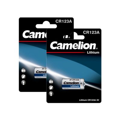 2x Camelion CR123A Photo Spezial Batterie Foto Lithium DL123A ELCR123AP CR123A