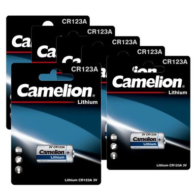 6x Camelion CR123A Photo Spezial Batterie Foto Lithium DL123A ELCR123AP CR123A