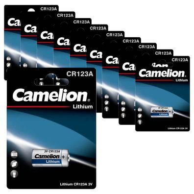 10x Camelion CR123A Photo Spezial Batterie Foto Lithium DL123A ELCR123AP CR123A