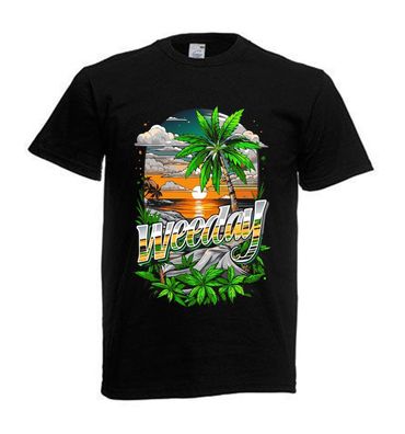 Tshirt Unisex Cooler Druck Weed Psychedelic (Größe & Farbe auswählen) TSFBW375