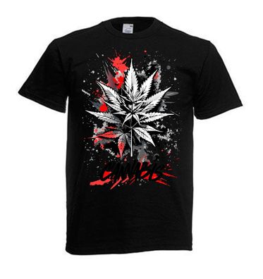 Tshirt Unisex Cooler Druck Weed Psychedelic (Größe & Farbe auswählen) TSFBW393