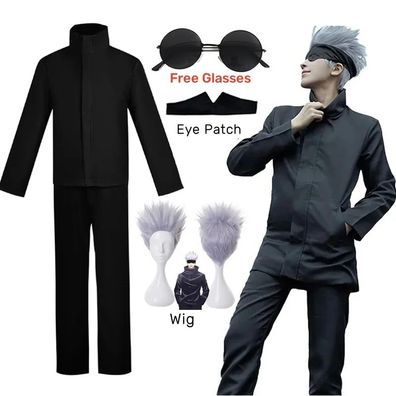 Gojo Satoru Cosplay Kostém Jujutsu Kaisen Set Halloween Outfit