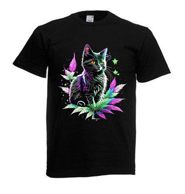 Tshirt Unisex Cooler Druck Weed Psychedelic (Größe & Farbe auswählen) TSFBW445