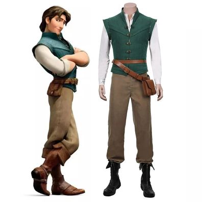 Flynn Rider Cosplay Kostém Tangled Anime Halloween Outfit