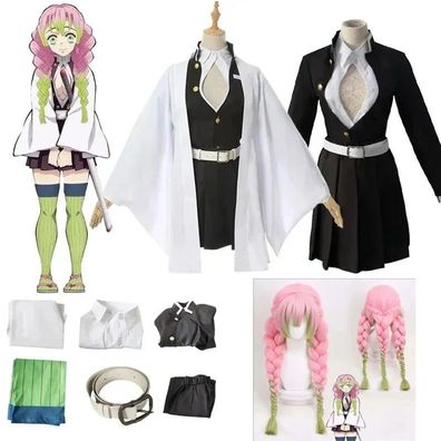 Mitsuri Kanroji Cosplay Kostém Kimono Anime Halloween Outfit