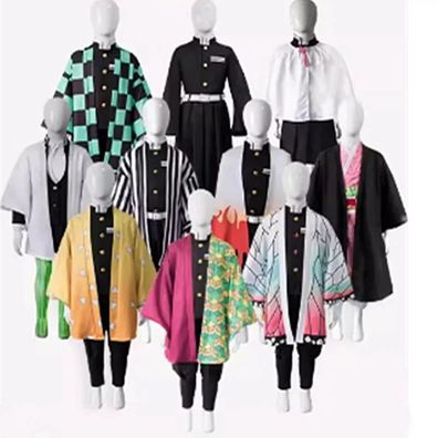 Demon Slayer Cosplay Kostém Tanjiro Nezuko Halloween Outfit