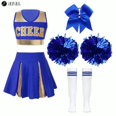 Cheerleader Cosplay Kostém Uniform Outfit Halloween Karneval