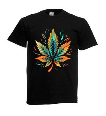 Tshirt Unisex Cooler Druck Weed Psychedelic (Größe & Farbe auswählen) TSFBW494