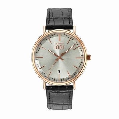 Herrenarmbanduhr cerruti CRA111SR04BK