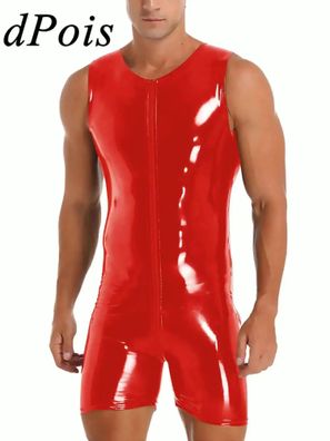 Latex Bodysuit Cosplay Kostém Jumpsuit Outfit Halloween Karneval