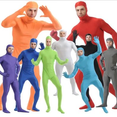 Zentai Cosplay Kostém Bodysuit Outfit Set Halloween Karneval Erwachsene